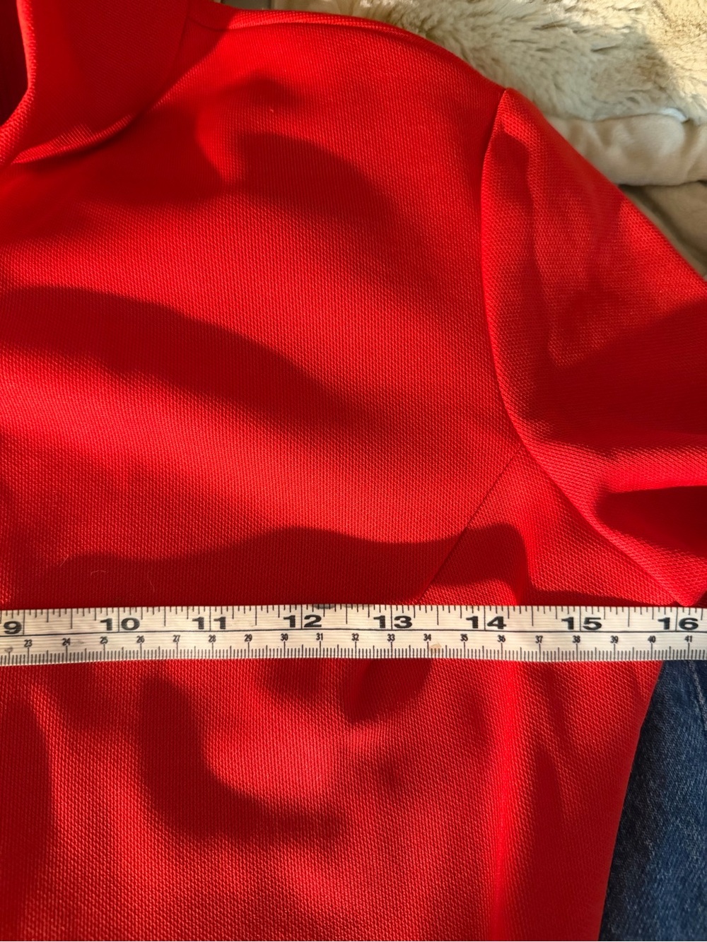 Vintage 1970s Le' Factory Red Turtleneck Slit Midi
Dress (Fits XS/S) - Picture 7 of 12